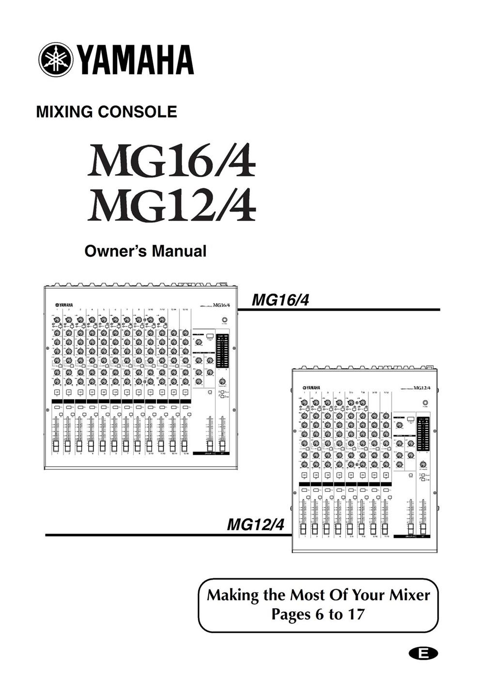 Yamaha MG16/4 Manual :: sori's